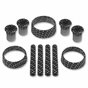 Dodge Charger Interior Knob Kit Carbon Fiber Color Matched