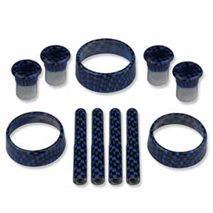 Dodge Charger Interior Knob Kit Carbon Fiber Color Matched