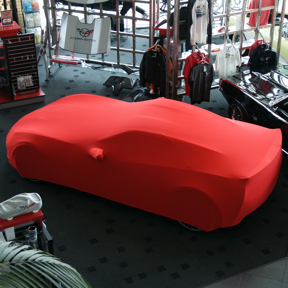 C7 Corvette Ultraguard Stretch Satin Car Cover- Red - Indoor