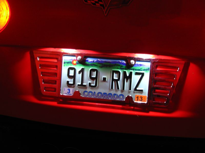 custom license plate lights