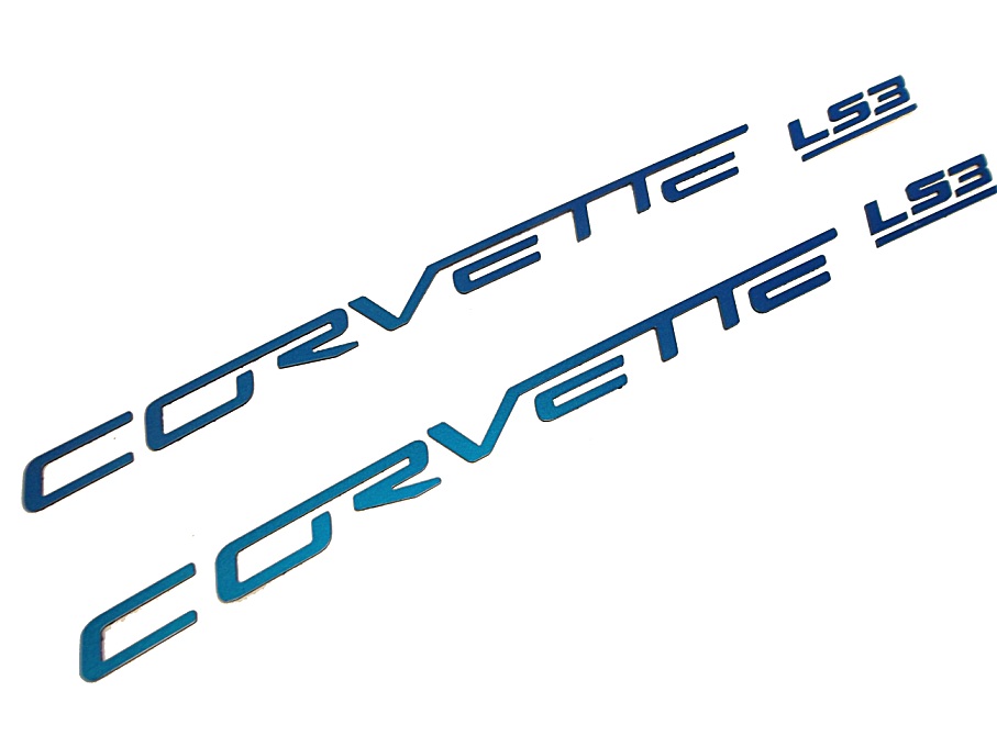 c6 cORVETTE PAINTED FUEL RAIL LETTERING