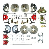 1967-1967 Pontiac Firebird Front and Rear Brake Conversion Kit The Right Stuff AFXDC42CZ