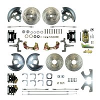 1967-1967 Pontiac Firebird Front and Rear Brake Conversion Kit The Right Stuff AFXSD42DS