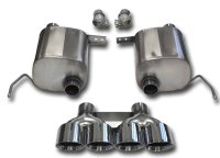 2014-2019 C7 Corvette Corsa Exhaust Extreme Quad 4.5'' Tips 14762