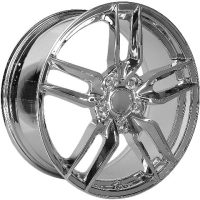 1997-2004 Corvette C5 Performance Replicas Z51 Style Split Spoke Chrome Wheel Rim 17x8.5" (Front)