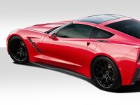 2014-2019 Corvette C7 Duraflex Thunderbolt Side Splitters - 2 Piece