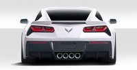 2014-2019 Corvette C7 Duraflex GT Concept Rear Diffuser - 2 Piece