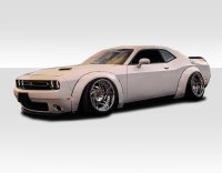 2008-2023 Dodge Challenger Duraflex Novara Wide Body Kit - 4 Piece - Includes Novara Wide Body Fr...