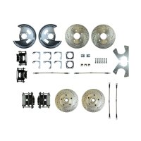 1978-1978 Chevrolet Nova Front and Rear Brake Conversion Kit The Right Stuff F78RDM5S