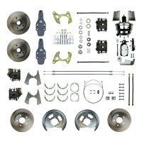 1959-1964 Chevrolet Biscayne Front and Rear Brake Conversion Kit The Right Stuff FSC594DCDX