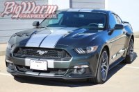 2015-2017 Mustang Twin Full Length Stripes With Pinstripe Kit