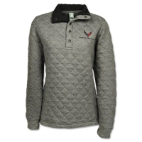 2020-2025 Corvette C8 Ladies Quilted Pullover