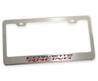 2020-2024 Corvette C8 License Plate Frame Corvette Racing Style - Stainless Steel