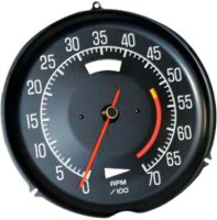 1975-1977 C3 Corvette Tachometer - L82 - 5600 Redline W/AC