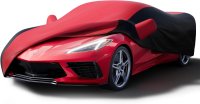 2014-2024 Corvette C7-C8 Heavy Duty Exterior All Weather Waterproof Outdoor Car Cover Red/Black