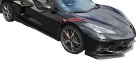 2020-2023 C8 Corvette Fender Stripes - Single Color Black Carbon Fiber Left & Right Side