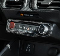 2024 Ford Mustang Carbon Fiber AC Control Panel Overlay