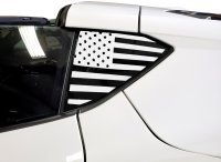 2020-2023 C8 Corvette Window US Flag Decals Gloss Carbon Flash Standard US Flag