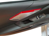 2020-2023 C8 Corvette Door Panel Speaker Accent Stripes - Pair Silver Carbon Fiber