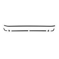 1966-1967 Chevy II and Nova Rear Inside Window Trim, Sold as a Set