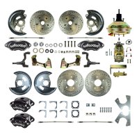 1962-1967 Chevrolet Chevy II Front and Rear Brake Conversion Kit The Right Stuff AFXDC23CS