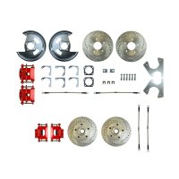 1975-1977 Chevrolet Nova Front and Rear Brake Conversion Kit The Right Stuff F70RDM5Z