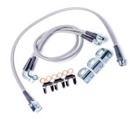 Fits Jeep TJ 26 " Front and Rear Stainless Steel Braided Brake Line Kit 97-06 Wrangler TJ TeraFle...