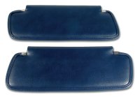 1971-1972 C3 Corvette Sunvisors Royal Blue Madrid