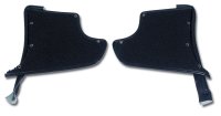 1966 C2 Corvette Kick Panels W/Carpet - Dark Blue