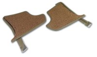 1965-1966 C2 Corvette Kick Panels W/Carpet - Saddle