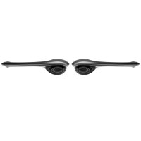 1964-1965 Chevelle Outside Front Door Handles - Black. Sold as a Pair