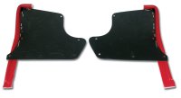 1965-1967 C2 Corvette Kick Panels W/Windlace - Red