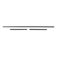 1964-1965 Chevelle 2-Door Hardtop Rear Window Trim, 3 Pieces