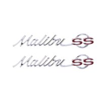 1965 Chevelle Rear Quarter Emblem, "Malibu SS", Sold as a Pair