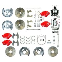 1959-1964 Chevrolet Biscayne Front and Rear Brake Conversion Kit The Right Stuff FSC604DCCZX