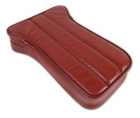 1968 C3 Corvette Reproduction Center Armrest - Dark Orange Leather W/Vinyl