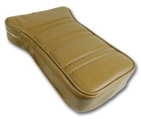 1973-1975 C3 Corvette Reproduction Center Armrest - Medium Saddle Leather W/Vinyl