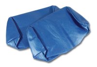 1968-1969 C3 Corvette Headrest Covers Bright Blue Leather