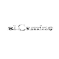 1968-1969 El Camino Front Header Panel Emblem, "El Camino", Sold as Each