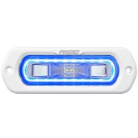 SR-L Series Marine Spreader Pod 2 Wire Flush Mount White With Blue Halo RIGID Industries 51201