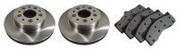 1965-1982 C3 Corvette Front Brake Rotors & Pads Kit