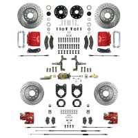 1968-1968 Chevrolet Chevy II Front and Rear Brake Conversion Kit The Right Stuff AFXSD55DZ