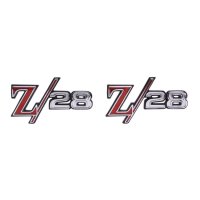 1969 Camaro Front Fender Emblem, "Z-28", Sold as a Pair