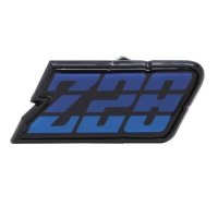 1980-1981 Camaro Fuel Door Emblem, "Z-28", Blue, Sold as Each