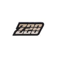 1980-1981 Camaro Fuel Door Emblem, "Z-28", Gold, Sold as Each