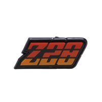 1980-1981 Camaro Fuel Door Emblem, "Z-28", Orange, Sold as Each