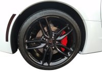 2014-2019 C7 Corvette Rear Refl Overlay Kit Dark Smoked Lamin-X W/Light Smoked Vinyl & 3rd Brake ...