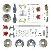 1958-1964 Chevrolet Biscayne Front and Rear Brake Conversion Kit The Right Stuff FSC584SDDZ