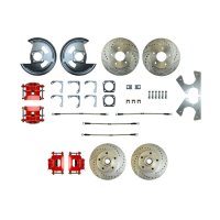 1975-1977 Chevrolet Nova Front and Rear Brake Conversion Kit The Right Stuff F75RDM5Z