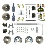 1965-1970 Chevrolet Biscayne Front and Rear Brake Conversion Kit The Right Stuff FSC654DCD